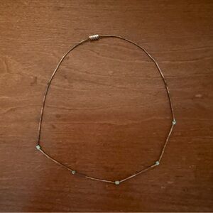 Vintage Navajo Turquoise and Silver Necklace